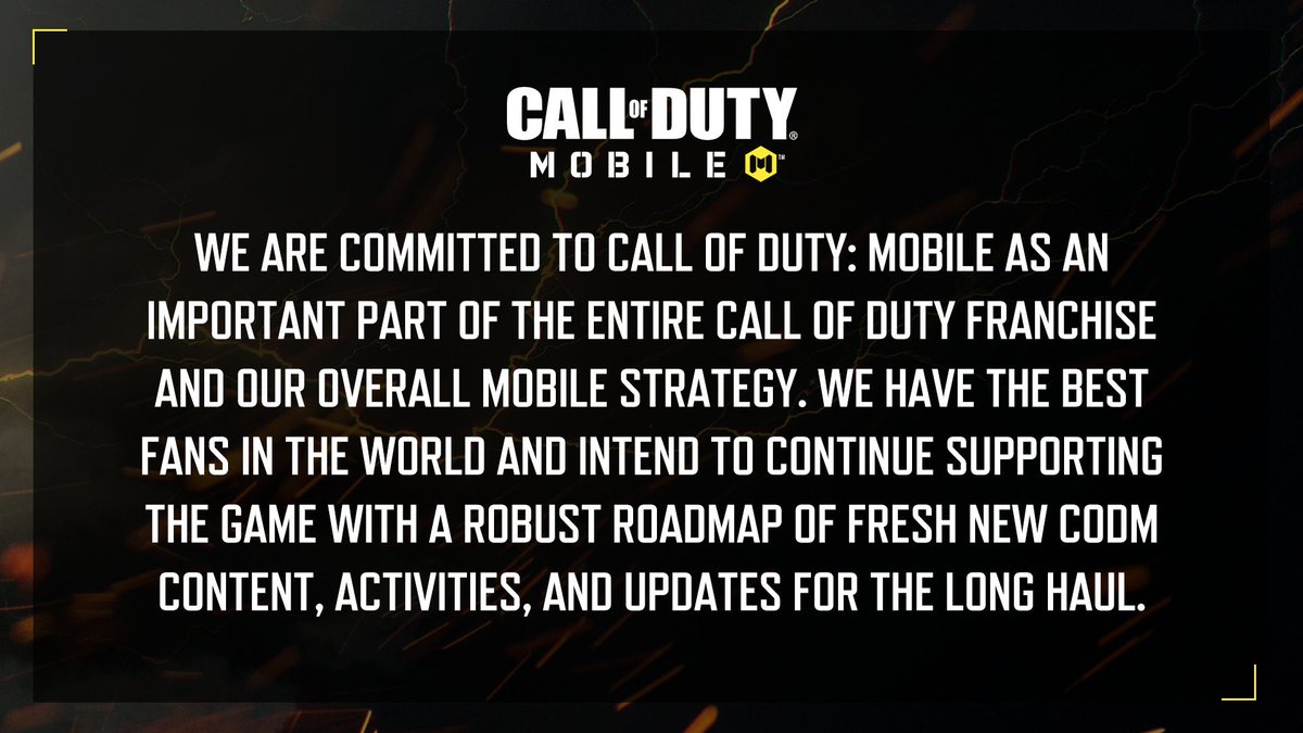 charlieINTEL's tweet image. NEW: Activision says Call of Duty: Mobile will be maintained and updated with content, alongside Warzone Mobile. This goes against what Microsoft said about plans to phase out CoD Mobile once WZM launches.