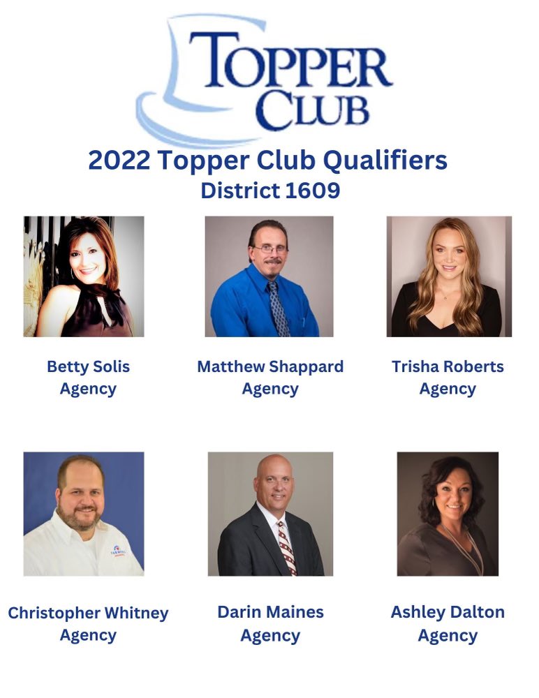 FarmersDist1609's tweet photo. Congratulations to these agents who achieved this career milestone! https://t.co/bVTA4HenbY
