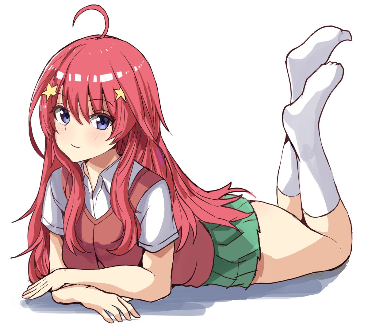 subeさんがTwitterに投稿した中野五月(五等分の花嫁)のイラスト。