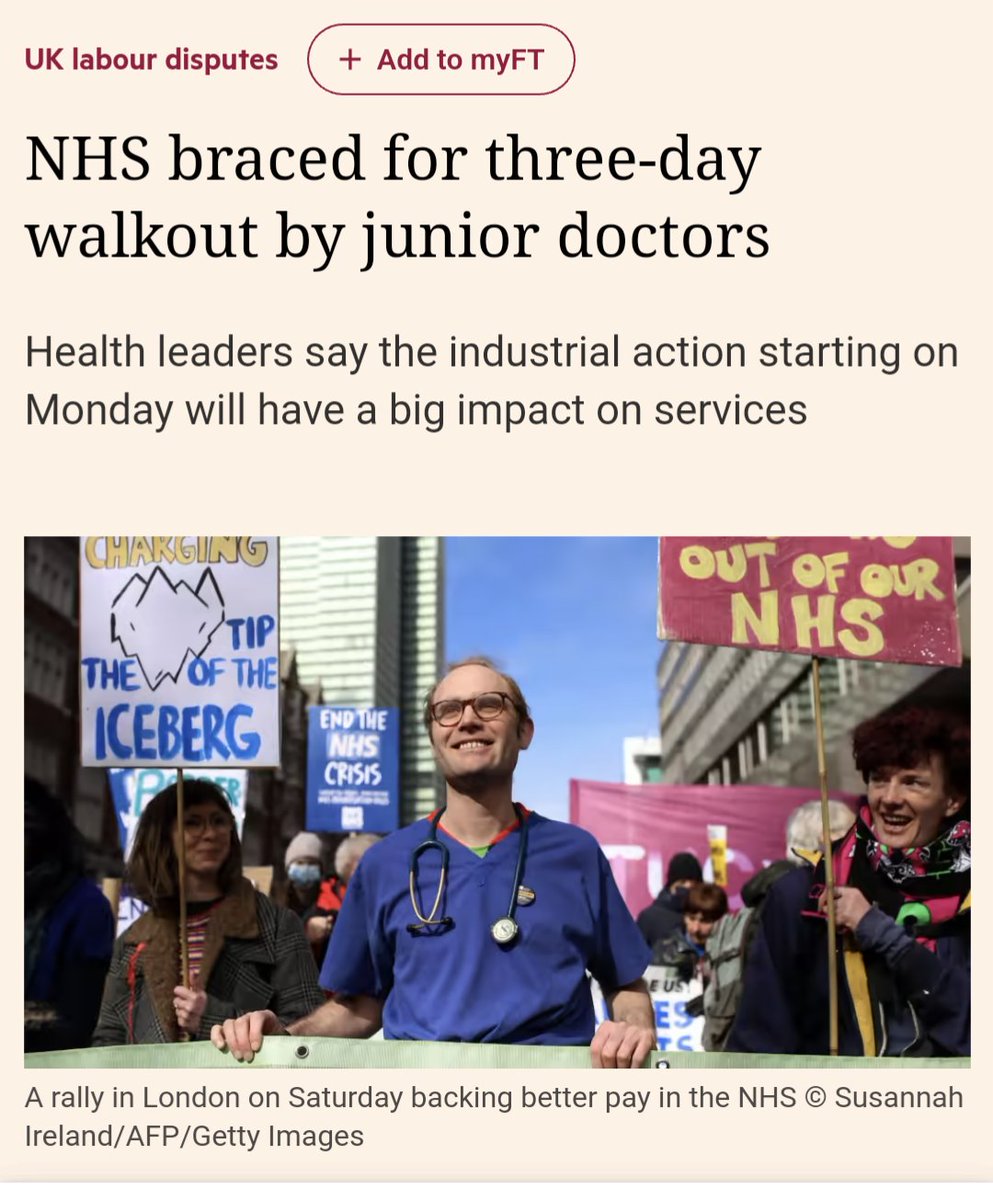 tldrhh's tweet photo. The @FT used an image of me from the #NHSSOS demo in an article about the junior doctors strikes. What they fail to mention in the article (also isn't clear because of a carefully cropped photo) is that I attended that demo as part of the #NoBorders https://t.co/UzPBWcgooL