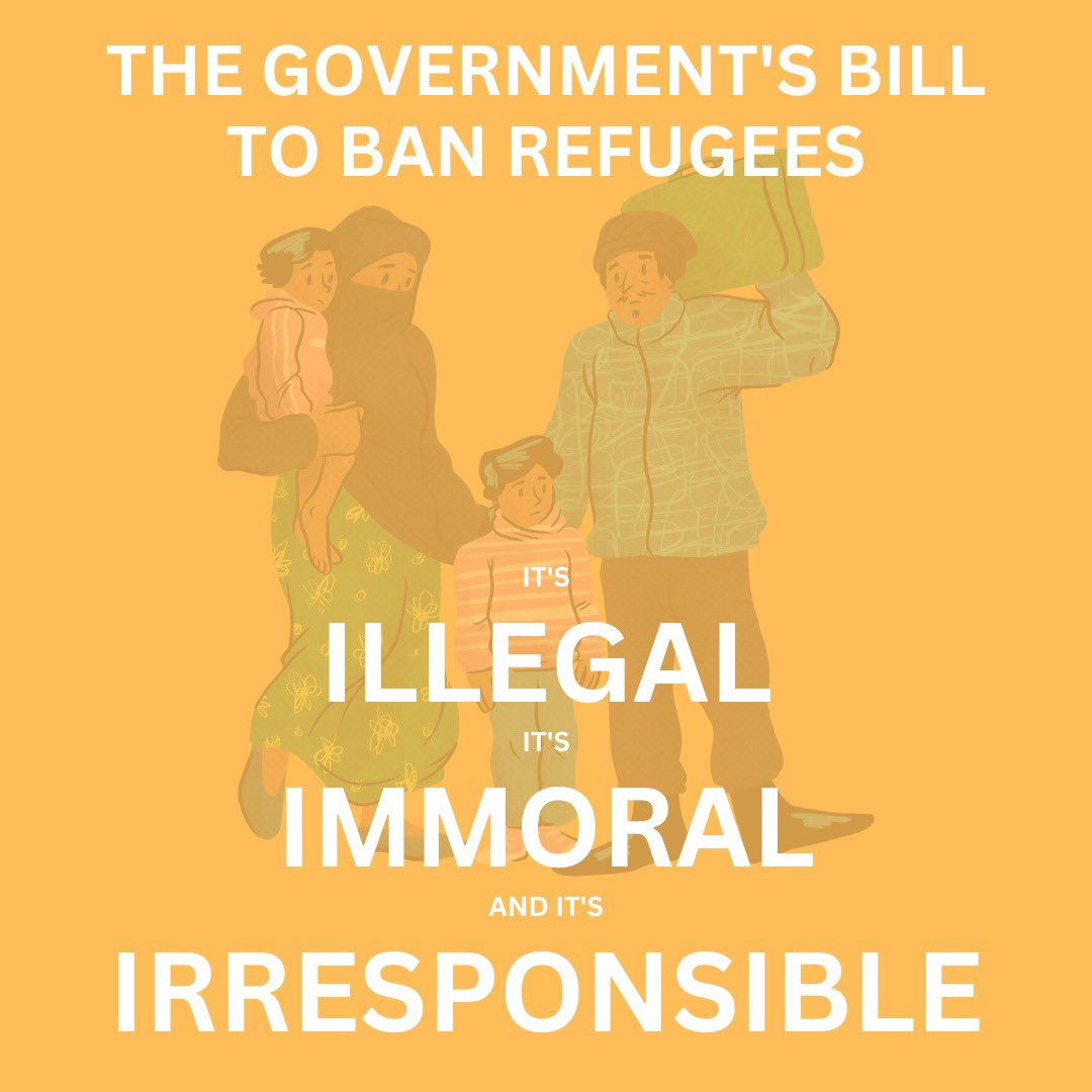 The #RefugeeBanBill will ban anyone crossing the Channel in a small boat from claiming asylum. Seeking asylum is a human right.

No one wants to risk their life or their child’s unless they have no other choice for a better future.

We need safe routes & to #LiftTheBan