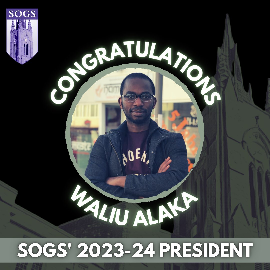 westernsogs's tweet photo. 📣Congratulations to WALIU ALAKA for winning the SOGS 2023-24 Presidential Election. 

🙏Thanks to both candidates for bringing tremendous energy &amp; thoughtful platforms to the campaign period. 

✅ RESULTS
WALIU ALAKA - 621 (67.8%)
KEVIN MOORE - 295 (32.2%)
Abstain - 22 (2.3%) https://t.co/Ee8UJ0MFB8