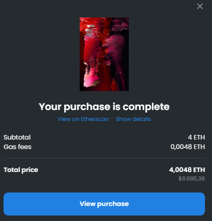 tomnormand888's tweet photo. Today, I've acquired a Burner by @crashblossom1 on the connoisseur advice of @bozzinh🥳

Thank u so much @bozzinh for explaining to me the intrications of the art and your valuable advice 🙏

The dynamic NFTs by @crashblossom1 evolves depending on gas prices 💡

Thread coming 🧵 https://t.co/PmmTctkl4n
