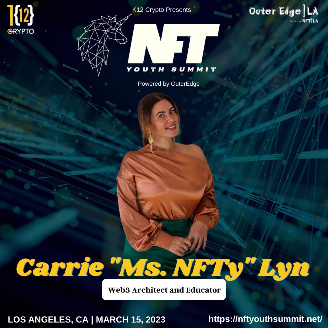 K12crypto (@k12crypto) on Twitter photo A youth summit wouldn’t be a youth summit without some NFT Web3 Magic 🪄 from <a href="/MS_NFTy/">Ms.NFTy 🛡️TEXT: EDTECH to 53555 🗣️United Nations</a> a Web3 Architect & Educator to government agencies, enterprises and community leaders.We are excited to be in partnership with Ms.NFTy as we introduce the beautiful world of web3 to our youth. A youth summit wouldn’t be a youth summit without some NFT Web3 Magic 🪄 from <a href="/MS_NFTy/">Ms.NFTy 🛡️TEXT: EDTECH to 53555 🗣️United Nations</a> a Web3 Architect & Educator to government agencies, enterprises and community leaders.We are excited to be in partnership with Ms.NFTy as we introduce the beautiful world of web3 to our youth.