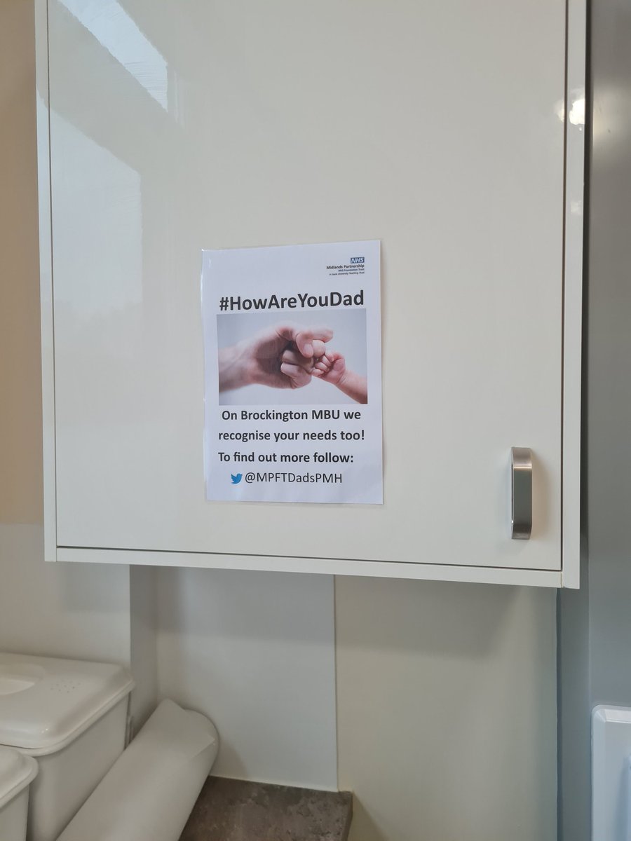 We have ensured our #HowAreYouDad posters are in more visible locations, such as the creche, Nappy room, visitor toilets, and kitchen. We want dads to know they matter too. @MPFTDadsPMH