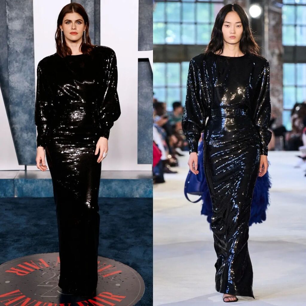 dequemeolook's tweet photo. Alexandra Daddario de Alexander Vauthier Alta-Costura Inverno 2022 na "Vanity Fair Oscar Party". #Oscars #AlexandraDaddario #AlexanderVauthier 📸 Getty Images / Vogue Runway https://t.co/W6WSAKPUOD