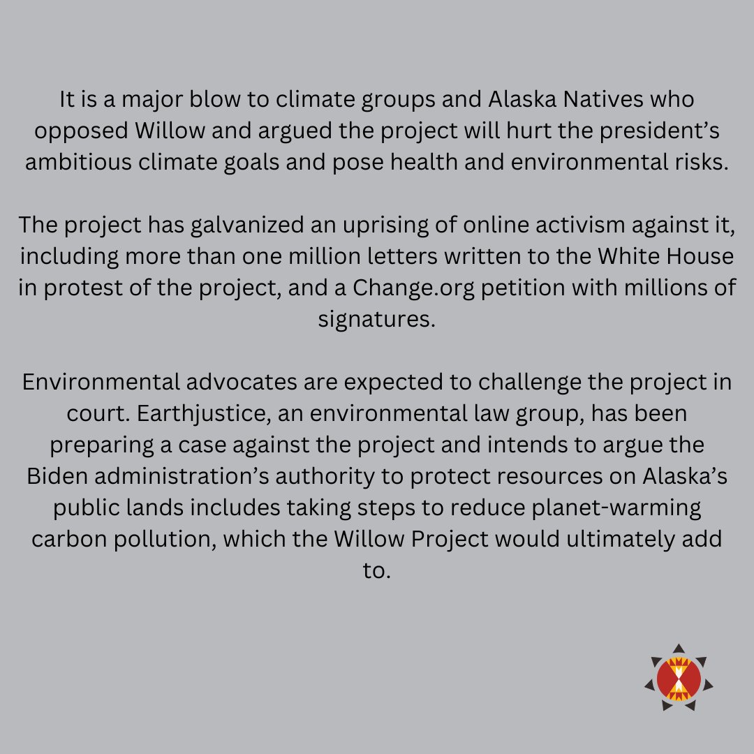 lakotalaw's tweet image. #StopWillowProject #ClimateCrisis