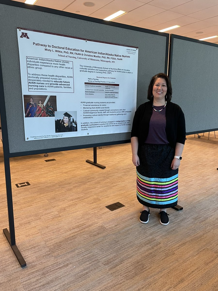 MistyWilko's tweet photo. At NCEMNA Policy Summit sharing the great work we are doing at UMN School of Nursing to ⬆️ AI/AN nurses with a DNP or PhD in nursing. https://t.co/dC5ZMjOCoj
