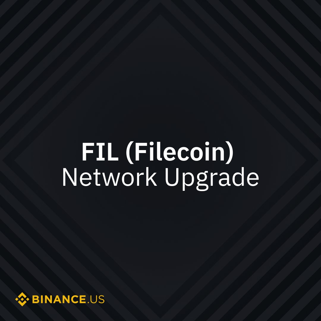 #BinanceUS will support the upcoming FIL (Filecoin) Network Upgrade. 

The network upgrade will occur at epoch 2,683,348 or approximately 8:14 PDT / 11:14 EDT on 3/14. 

Trading will not be affected. 

For real-time updates: binance.us/status