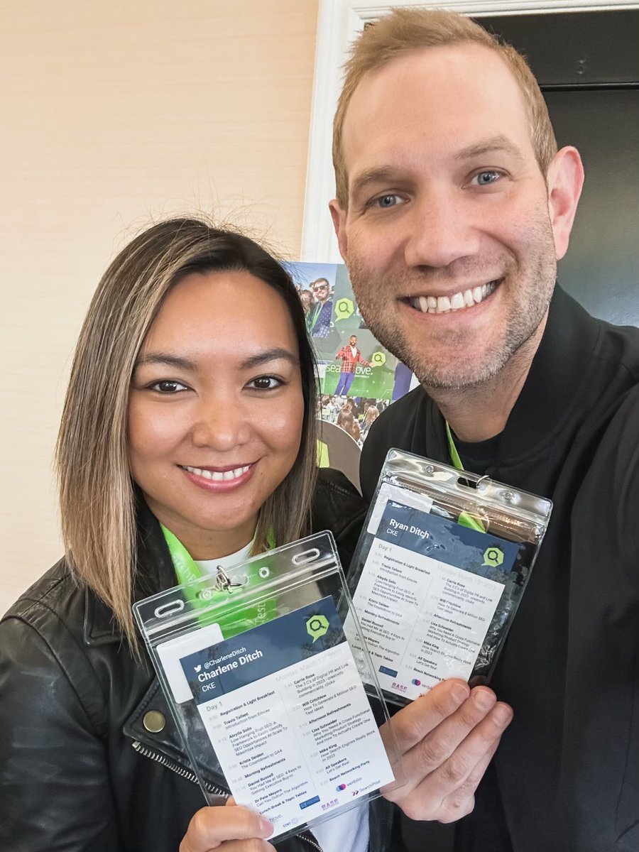 CharleneDitch's tweet photo. excited to be an attendee at #SearchLove and hang out with @ryanditchphoto @LynsLittle and friends 💚

lots to celebrate these next two days. 🥳 https://t.co/MaQOn1gI1n