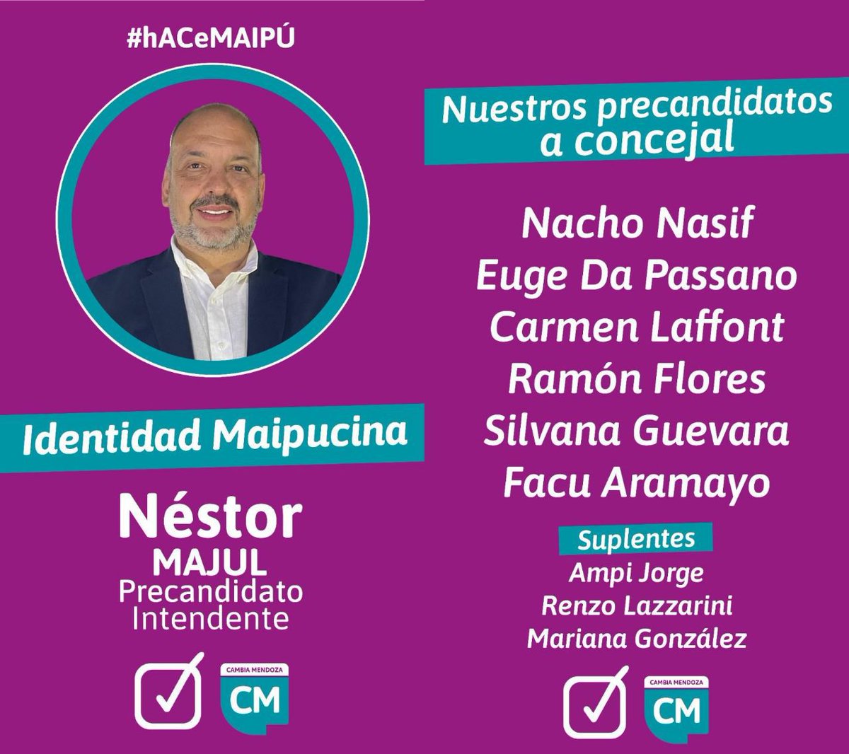eugedapa's tweet photo. Estamos convencidos de que este equipo puede lograr los cambios que Maipú necesita. ❤️💪
@MajulNestor #hACeMaipú https://t.co/cRTWYosxg6