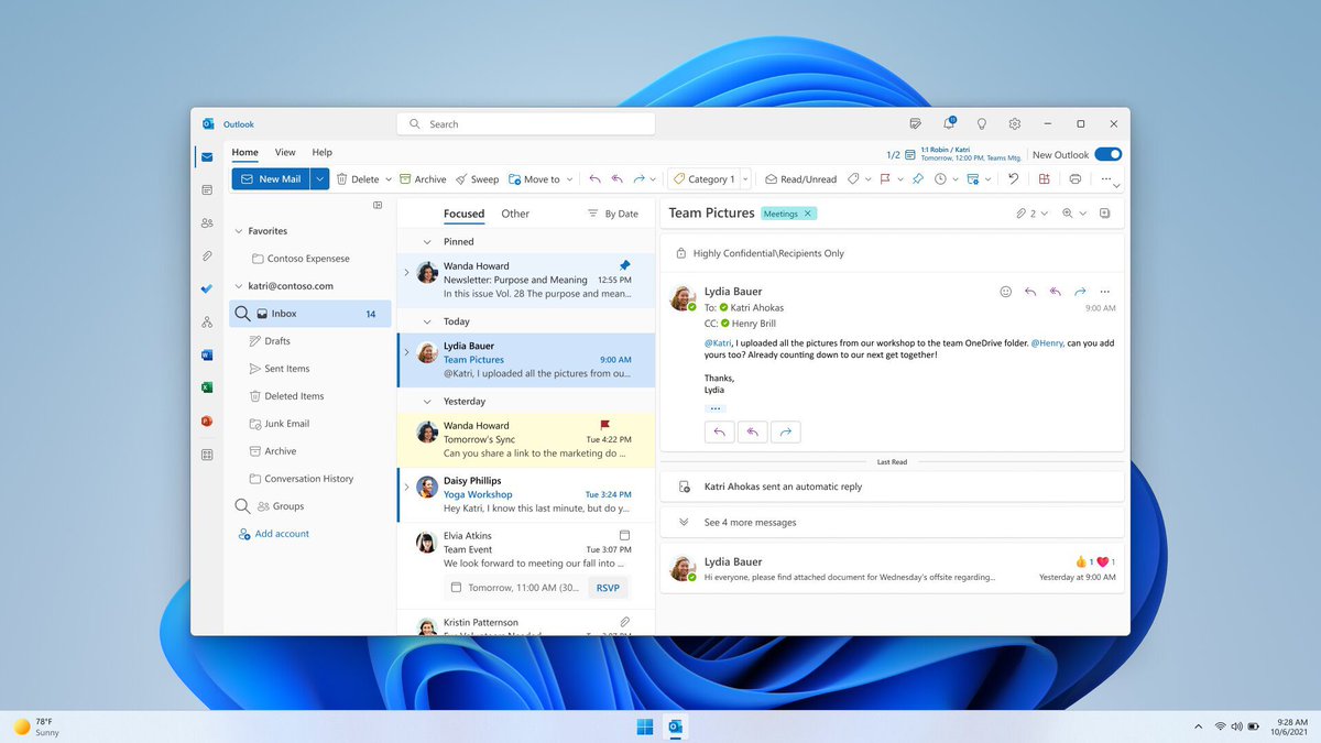 Microsoft is currently testing the so-called "One Outlook" with Microsoft 365 Insiders in Beta and Preview Channels. However, the company will soon start making the new Outlook experience available to more people in the coming months. #appupdate #apps

mspoweruser.com/new-outlook-ex…
