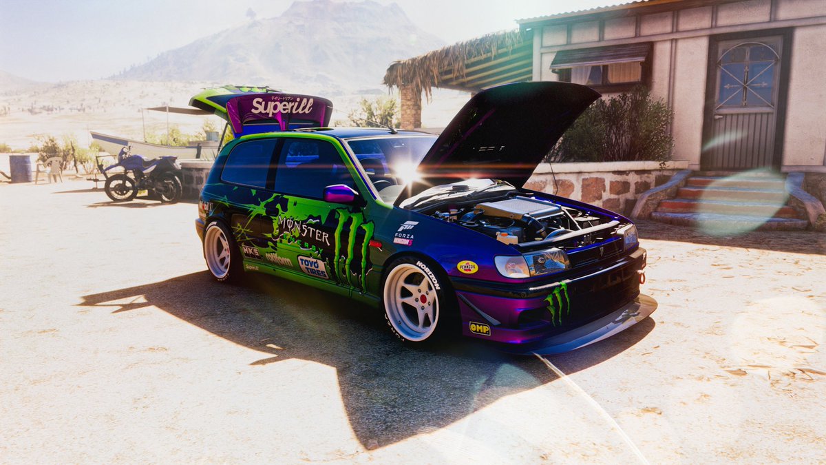 EpicSeem's tweet photo. Monster Energy Pulsar

#MonsterEnergy #ForzaHorizon5 #nissan #Xbox  #VirtualPhotography #screenshot #customcar #epicseem https://t.co/b9CgQXKLS6