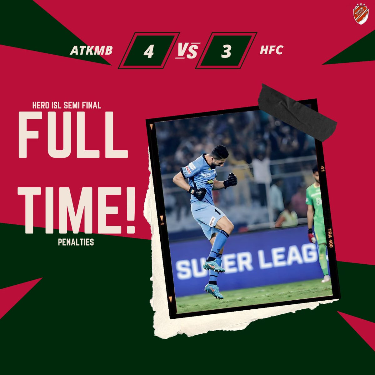 ATKFansKerala's tweet photo. Revenge is Sweet! ATK Mohun Bagan avenges last season's loss by defeating the same opponent in an intense semi-final showdown https://t.co/oXbEVG4ePh