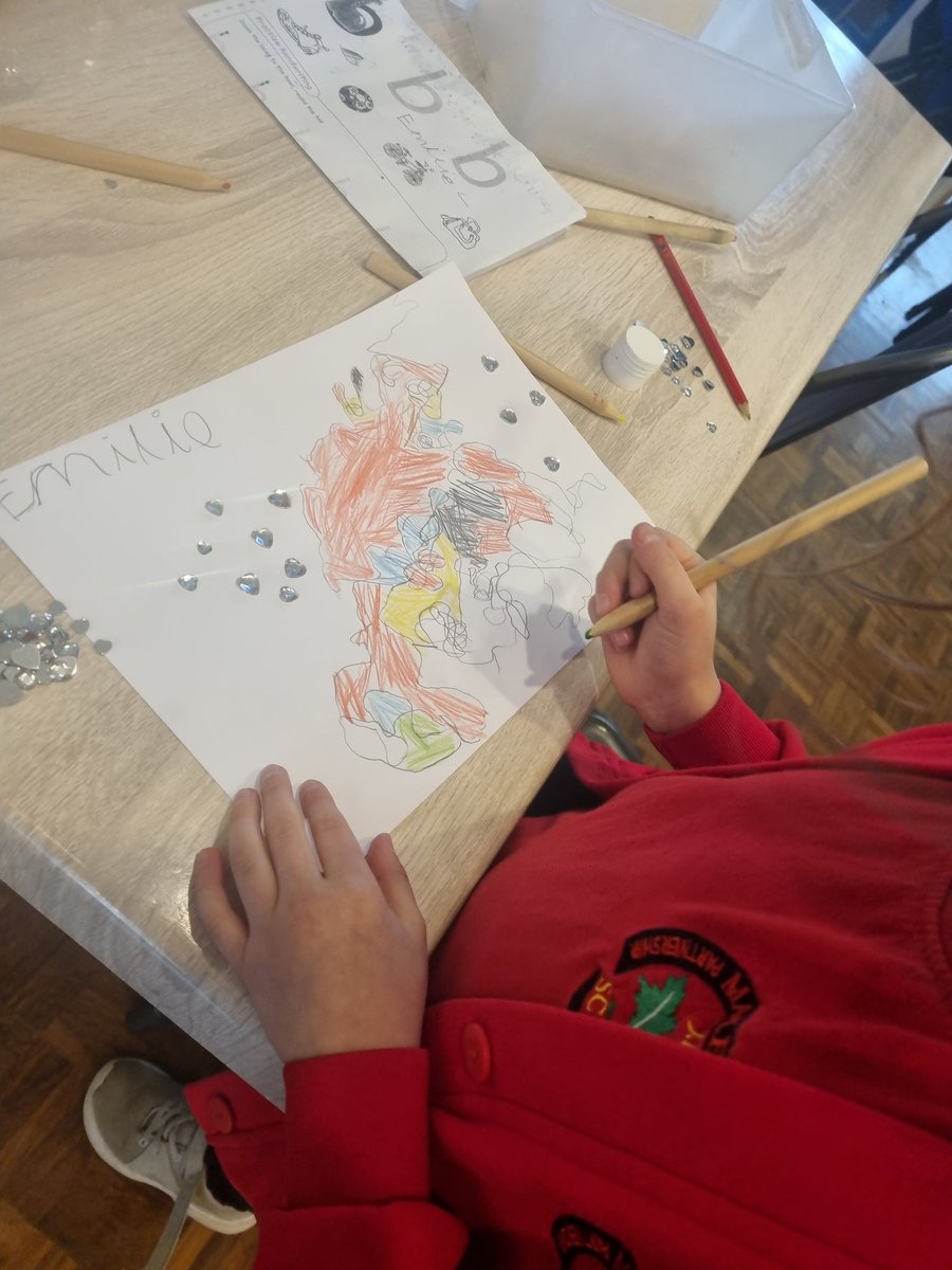 Today in Mindfulness we used a small object to move our pencil freely around the page. This created a unique artwork which the children gained great pride and achievement. Why don't you have a try? I would love to see your own masterpiece. <a href="/MapleCrossJMI/">Maple Cross School</a>