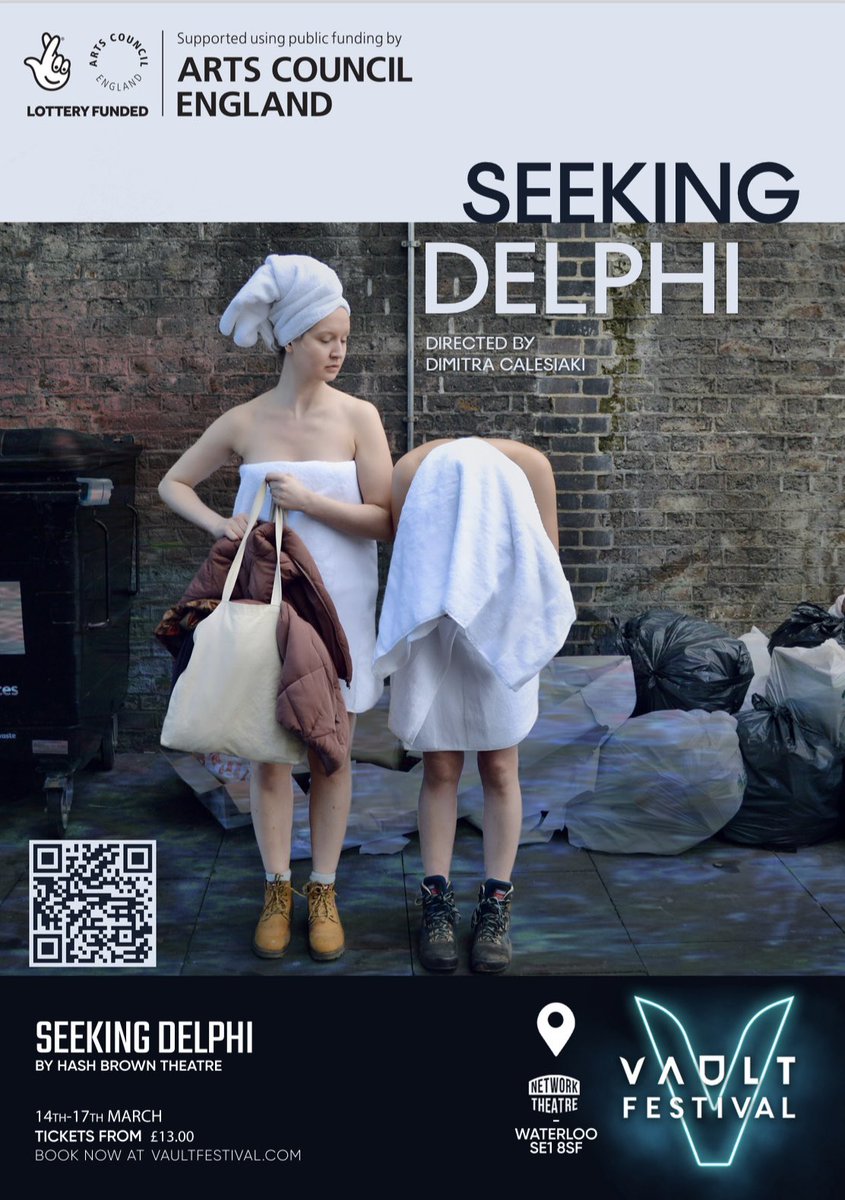 <a href="/hbrowntheatre/">Hash Brown Theatre</a>'s SEEKING DELPHI is a deeply compelling, painfully stark and shameless story about three homeless women seeking out stability, security and a way to change their fate. This beautiful piece is a definite must-see!

vaultfestival.com/events/seeking…