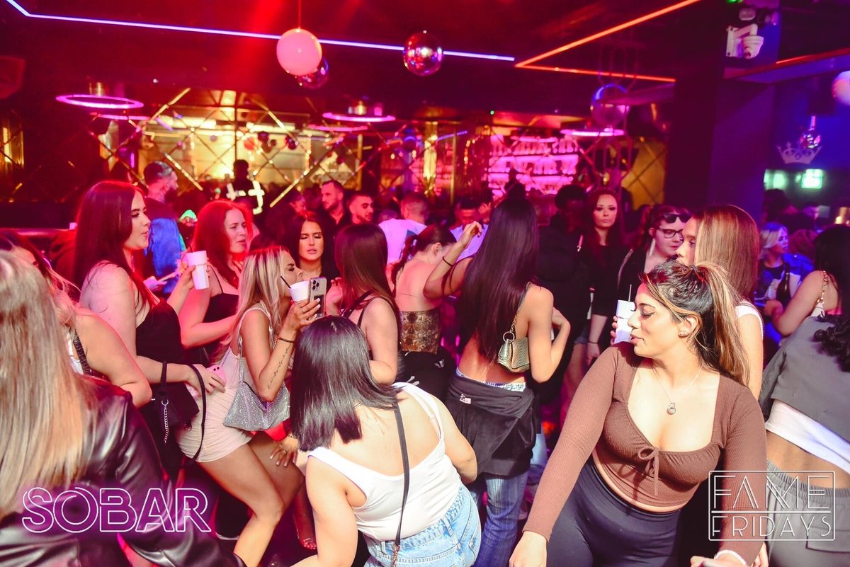 SobarUK's tweet photo. Thank you all for another fabulous weekend! 💃

Photo are now up on our Facebook 📸

Every Friday &amp; Saturday! Tickets available through link in the bio! 🎟️
Message us for all VIP BOOKINGS! 🍾
______________________________________

#sobarbirmingham #sobar #partyvibes #birminghamc https://t.co/ukQPCbkQcD
