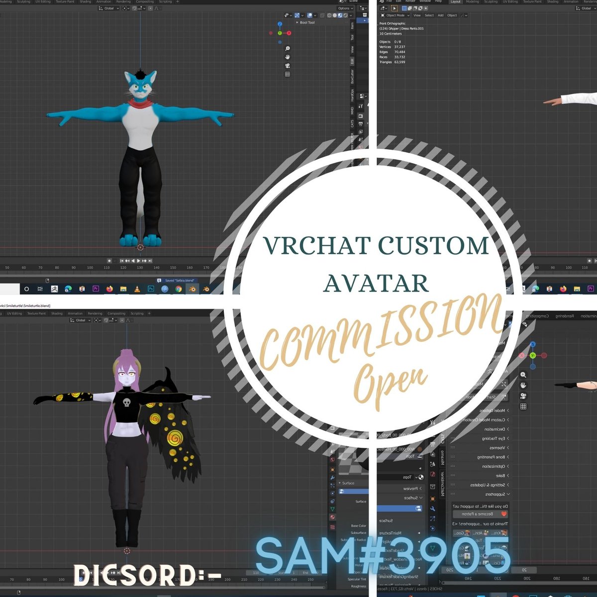 VRChat Custom Avatar - Commission OPEN
#vrchat #VR #CustomAvatar #VRC #Commission