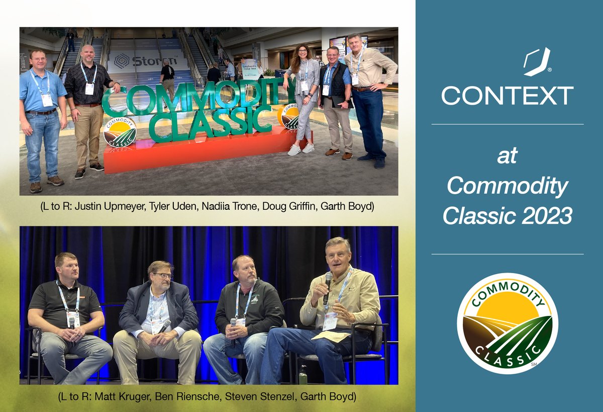 Carbon markets are hot 🔥! The Context Network was proud to participate and lead conversations with our partner, Successful Farming, on the future of Carbon Markets at last week’s Commodity Classic.