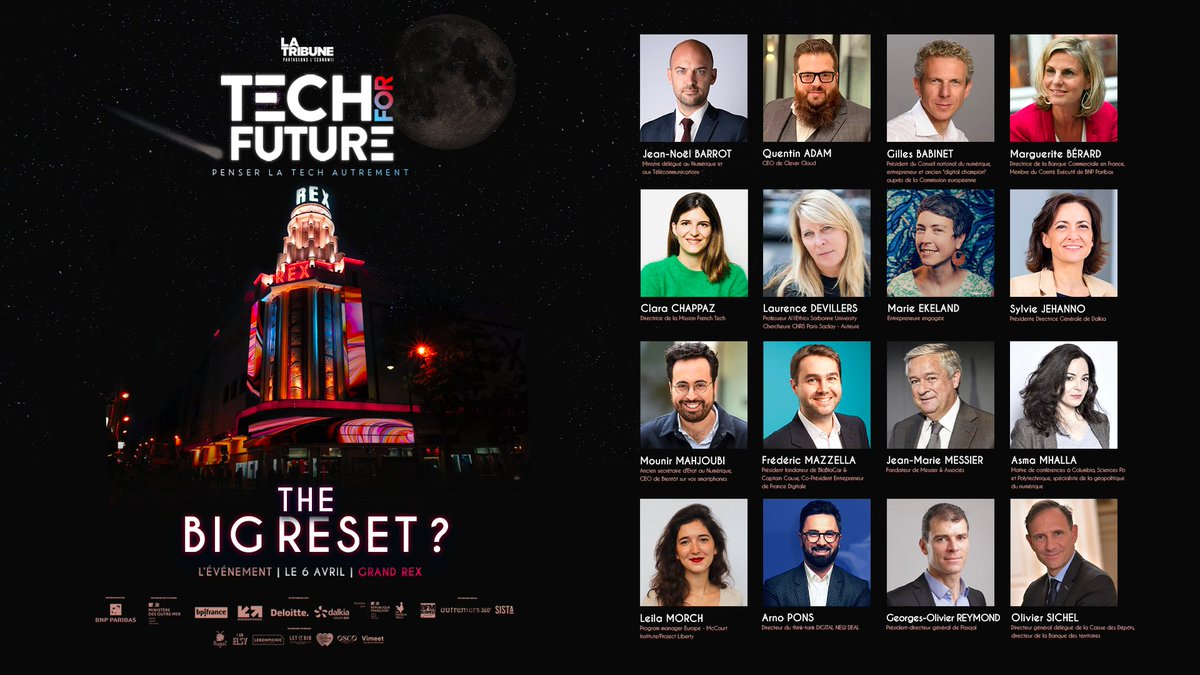 Cleantech Open FR (@cleantechopenfr) on Twitter photo 📢#TechForFuture📢 <a href="/LaTribune/">La Tribune</a>
Retrouvez-nous le 6/04 au Grand Rex pour une journée de débats, keynotes afin d'aborder les enjeux de la tech française, entre crise et opportunités.
Contactez-nous pour des places gratuites !
👉 Plus d'informations ici : techforfuture.fr 📢#TechForFuture📢 <a href="/LaTribune/">La Tribune</a>
Retrouvez-nous le 6/04 au Grand Rex pour une journée de débats, keynotes afin d'aborder les enjeux de la tech française, entre crise et opportunités.
Contactez-nous pour des places gratuites !
👉 Plus d'informations ici : techforfuture.fr