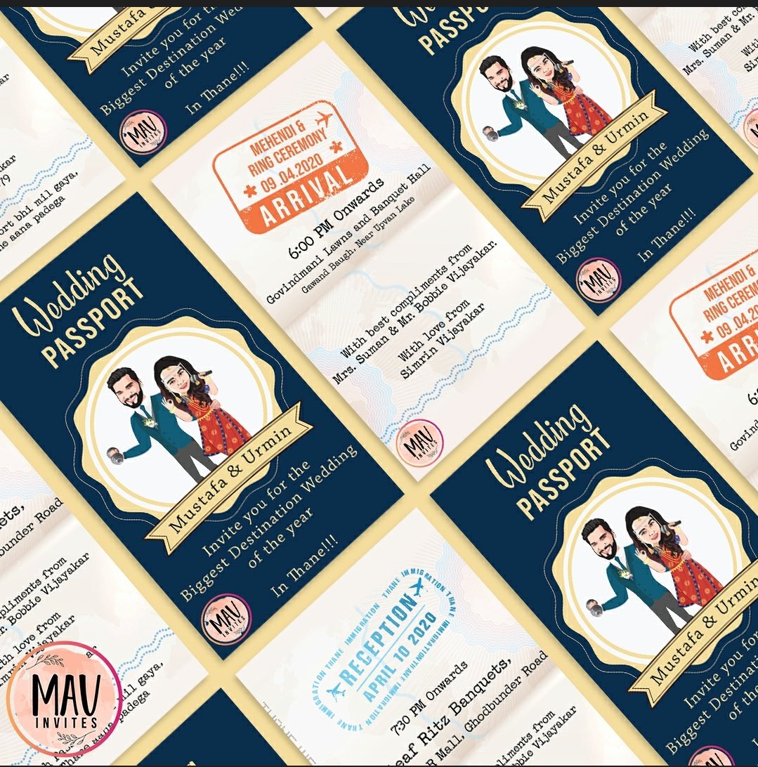 Destination Wedding Invitation || Wedding Passport || Invitation Template 

+91 7340069076 
mavinvites.com 

#MavInvites #weddinginvitation #bespokeweddinginvitations #personalizedinvitations #destination #weddinginvitations #weddingstationary #weddingstationerydesign