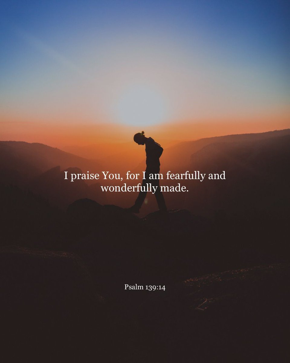 YouVersion's tweet photo. Psalm 139:14 https://t.co/LV40Mdj5G7