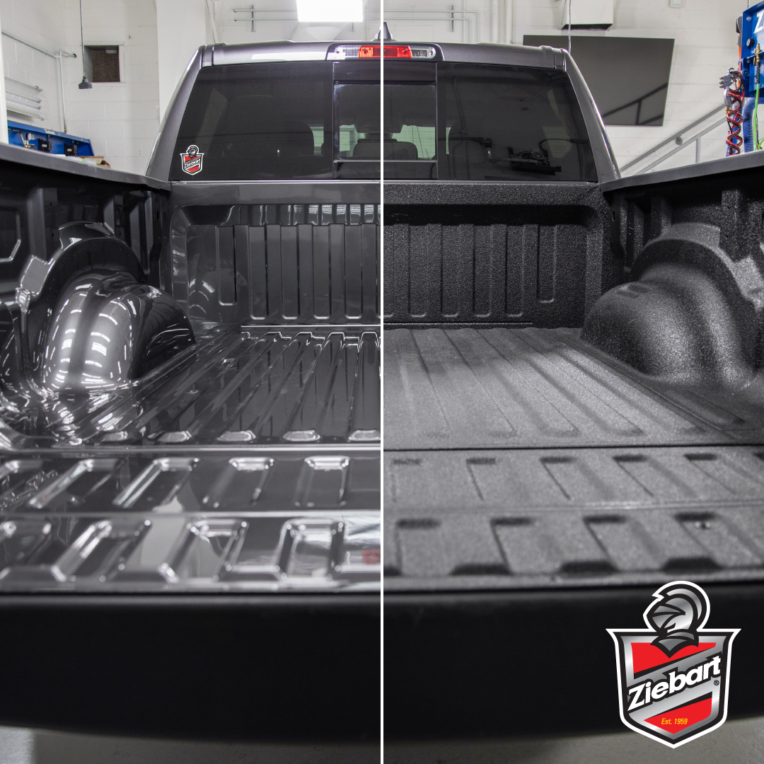 ZiebartUSA's tweet photo. Want to extend the life of your truck bed? Enhance it with Rhino Linings® Spray-On Bed Liner, applied by the professionals at #Ziebart. https://t.co/CzTYaVnegi