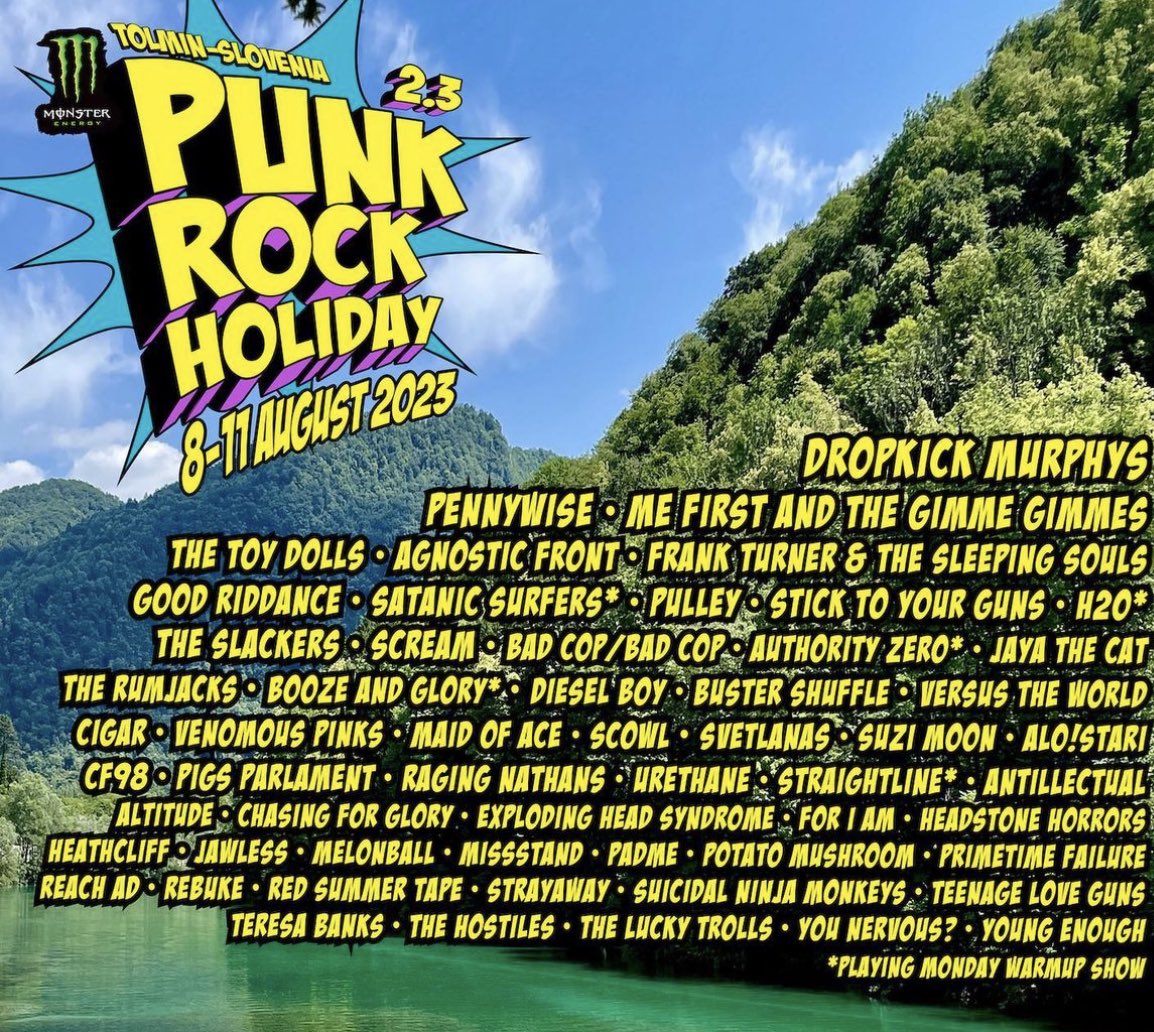 Back in the day we played Ljubljana it’s a new day now &amp; a new country and we’re So stoked to return and get in the mix w/all these great bands punkrockholiday.com #dmvmusic #dcpunk #punkrockholiday 🇸🇰