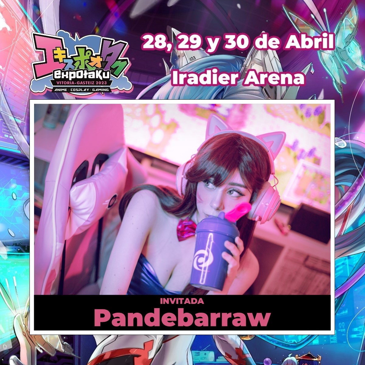 _ExpOtaku's tweet photo. Cosplayer Invitada: Pandebarraw

Pandebarraw os espera a todos en ExpOtaku Vitoria-Gasteiz. Formará parte del jurado en los concursos de cosplay y pasarela, ofrecerá una charla temática y podréis conocerla en su stand.

Compra tus entradas en https://t.co/AA87Gc38Kb https://t.co/RMlgWH5UAd