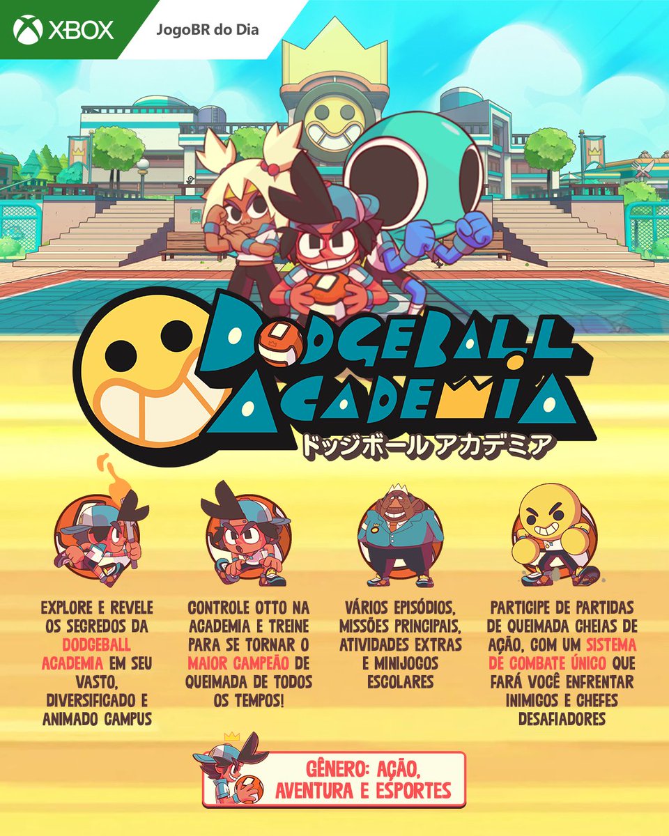 XboxBR on Twitter "Dodgeball Academia é uma jóia da nossa coleção de