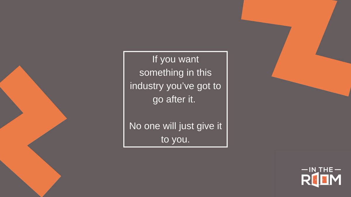 If you want something in this industry you’ve got to go after it 🔥

No one will just give it to you 🧡