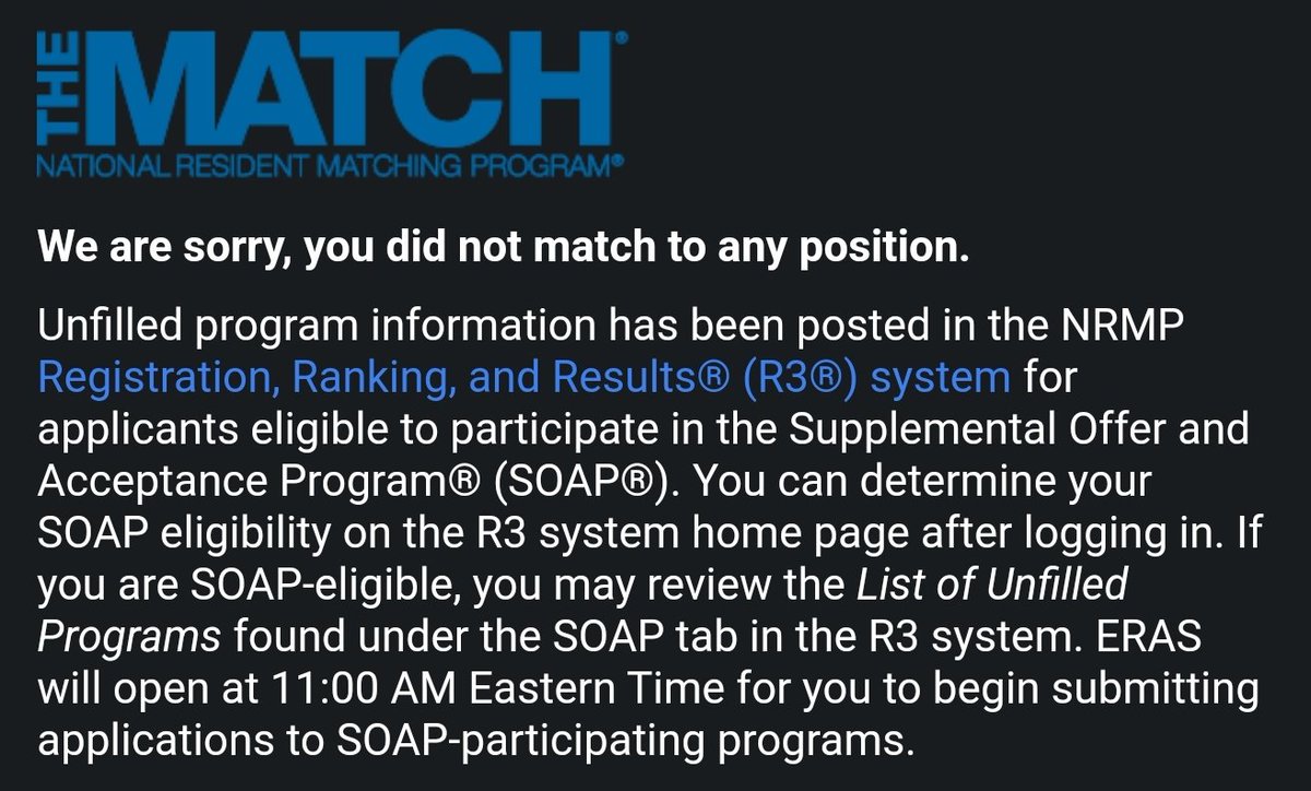 Congratulations to all the matched applicants! I did not match and will participate in #SOAP2023 any advise, and guidance is welcomed!!  #unmatchedMD #unmatched #Match2023