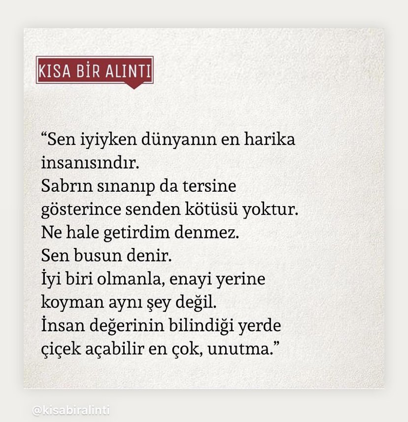 Sabır önemli tabi.