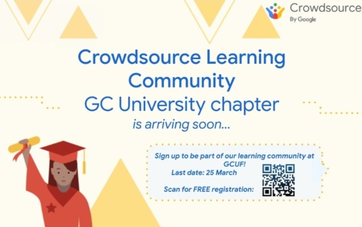 crowdsourceGcuf's tweet image. Are you ready to boost your portfolio with Google certifications and make a meaningful impact on AI? Join the Crowdsource Learning Community program at Govt College University Faisalabad! Don&apos;t miss out on this incredible opportunity. 
Sign up today! forms.gle/d5GYwARDNrdG3Z…