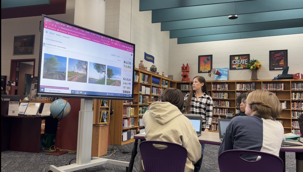 HeischTech's tweet image. Using @OpenAI DALL-E to help theater students with detailed script writing and set design! #AIforgood #vbits @rachellizan @TallwoodLions @vblms