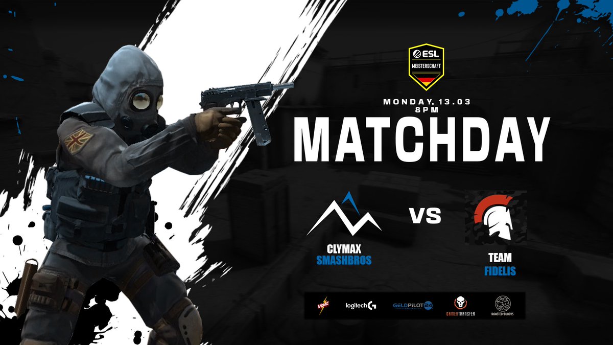 NoFameOfficial's tweet photo. 🔥MATCHDAY🔥
03/13/23 ⏰(20:00)
Clymax Smashbros VS Team_Fidelis🔥
#esport #esports #esportsteam #clymax #clymaxmainteam #climbup #csgo #csgogermany #gaming #geldpilot24 #gametransfer #logitechg #logitech #logitechgaming #roastedbuddys #voltcola https://t.co/m3JQ2s0buD