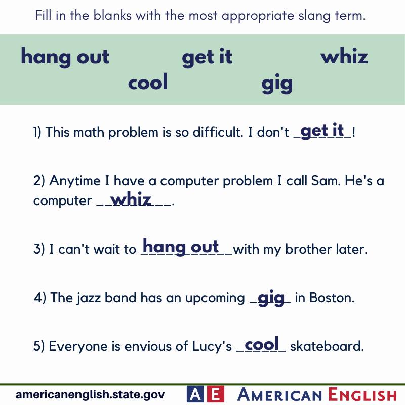 USEmbassyParbo's tweet image. ✅   →   ❌
➡️  How did you do on the American slang quiz? 
#LanguagePoint  #Slang  #Idioms