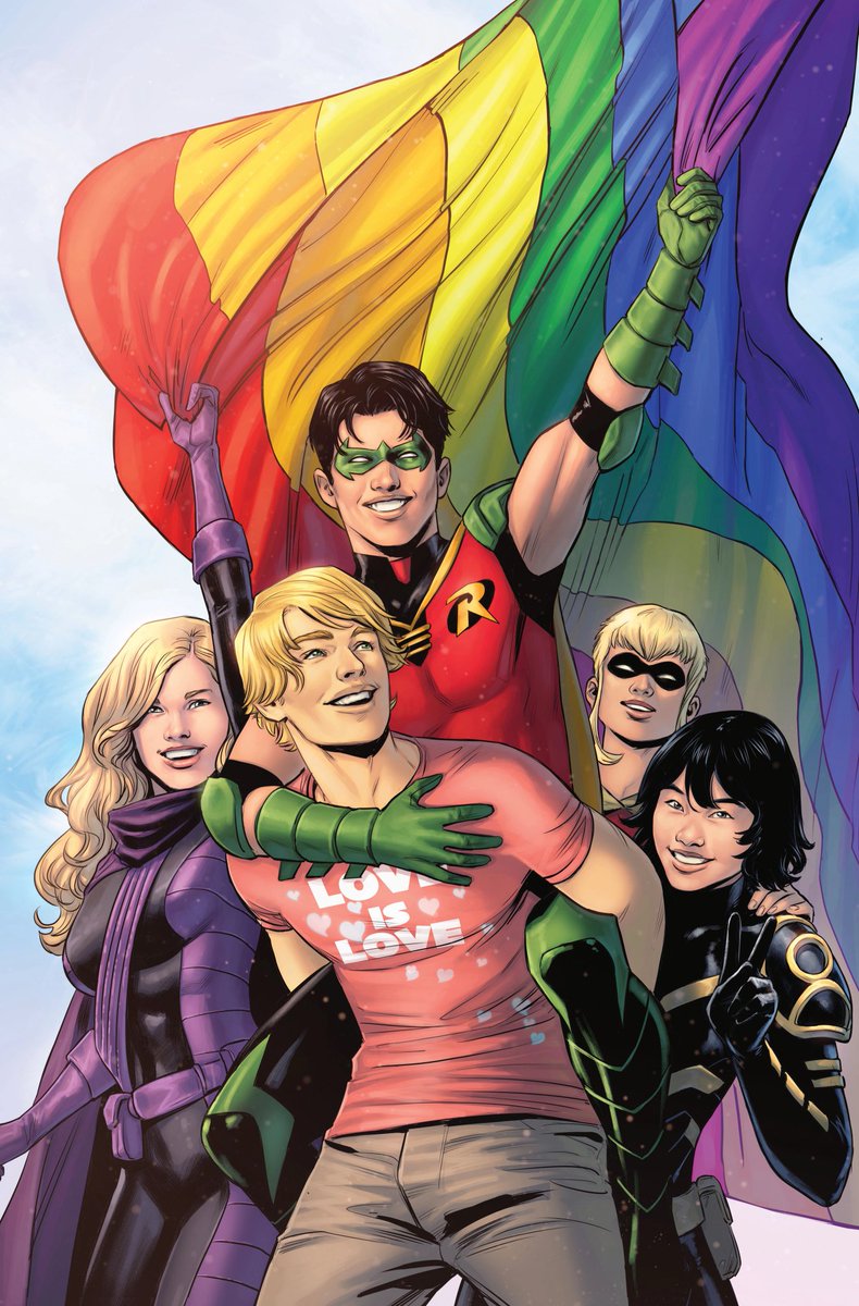 🐦| Capa Variante de Tim Drake: Robin #10 feita por Travis Moore 

Chegou a época em que a DC comics liga pros LGBT