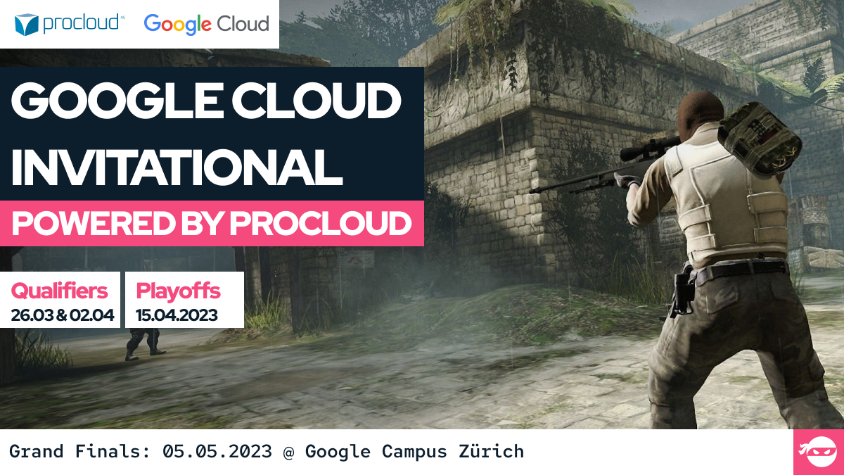 SLNT (@slntgg) on Twitter photo ☁️ Google Cloud Invitational Powered by ProCloud ☁️
<a href="/ProCloudAG/">ProCloud AG</a> <a href="/GoogleCloud_DE/">Google Cloud DACH</a>
We're happy to announce our #CSGO tournament!
Fight for a spot in the grand final at the Google Campus in Zürich and a prize pool of 1'000 CHF!
All you need to know here: to.slnt.gg/google-cloud-i… ☁️ Google Cloud Invitational Powered by ProCloud ☁️
<a href="/ProCloudAG/">ProCloud AG</a> <a href="/GoogleCloud_DE/">Google Cloud DACH</a>
We're happy to announce our #CSGO tournament!
Fight for a spot in the grand final at the Google Campus in Zürich and a prize pool of 1'000 CHF!
All you need to know here: to.slnt.gg/google-cloud-i…