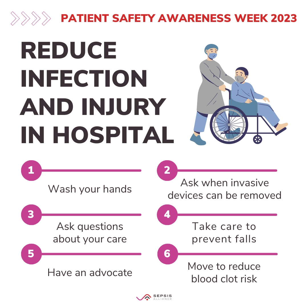 SepsisAlliance's tweet image. This #PatientSafetyAwarenessWeek, we’re encouraging everyone – from patients and their families to medical providers and hospital leadership – to learn more about healthcare safety. 

Learn more at bit.ly/PSAW2023.

#PSAW23 #psaw2023