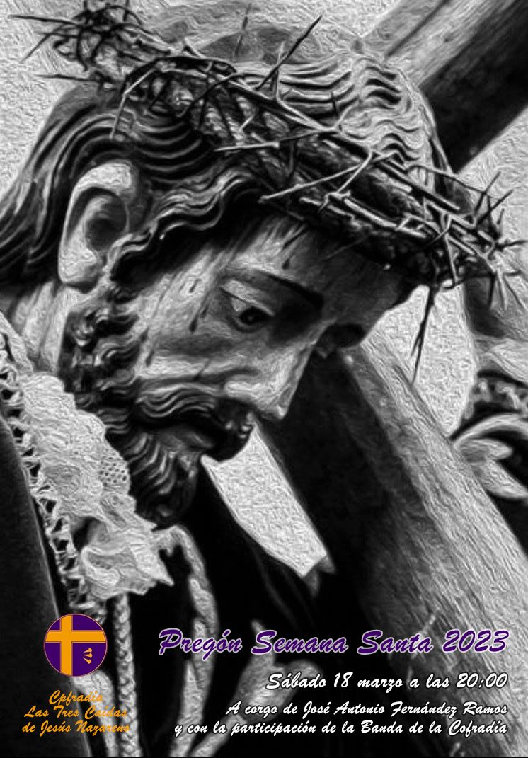 Pregón Semana Santa 2023
🗓️ Sábado 18 de marzo
⏰ 20:00h
📌 Iglesia Parroquial San Andrés Apóstol (San Andrés del Rabanedo)
▫️Contaremos con la presencia de D. José Antonio Fernández Ramos como pregonero de nuestra Semana Santa.
▫️Actuación de la Banda de CCyTT de la Cofradía.