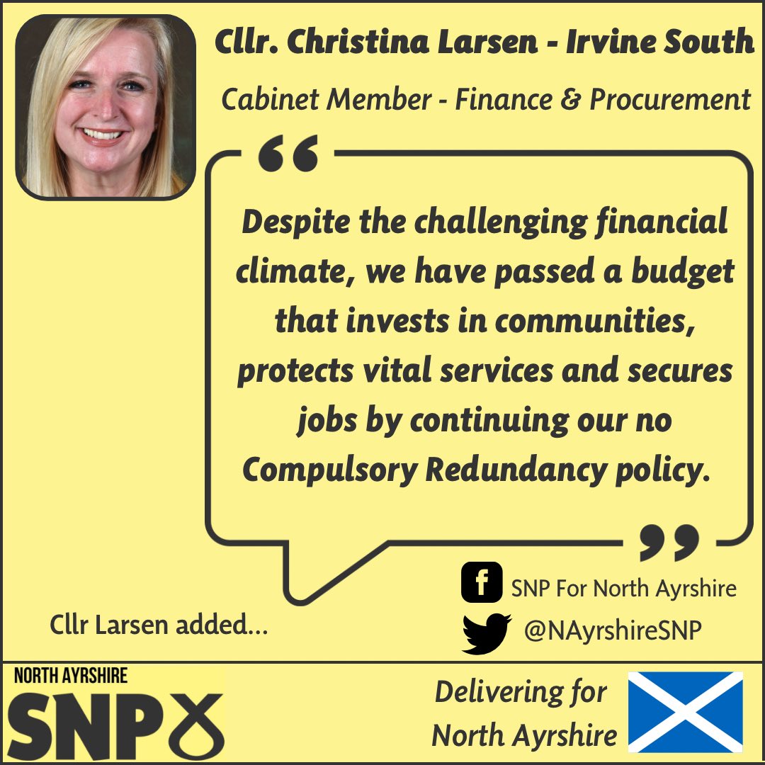 💛🖤Our budget protects and helps those in our communities affected most by the Cost of Living crisis. 🟡⚫️

#StrongerForNorthAyrshire
#DeliveringForNorthAyrshire 
#StrongerForScotland
#CostOfLivingCrisis 
#CommunityInvestment
#GoLocal