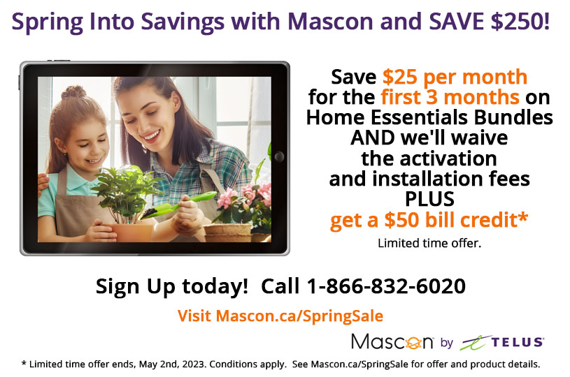 masconbytelus's tweet photo. Save $25 per month for the first 3 months on Home Essentials Bundles AND we'll waive the activation and installation fees PLUS get a $50 bill credit*

Sign up today!
Call 1-866-832-6020
Visit https://t.co/nV2o37TZ1o
* conditions apply https://t.co/PZGE2UboGT