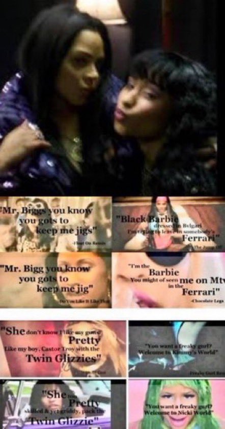 skinny_dawg's tweet image. Excuse you ? You borrowed lil Kim’s outfits and lyrics check yo self hipp o