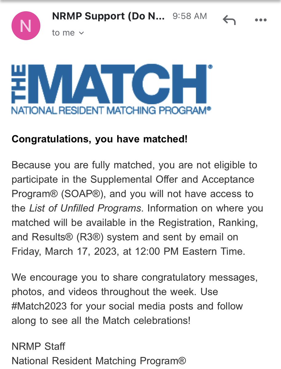 I matched! 🫶🏻🥹 Praise God! #match2023 #pedsmatch2023