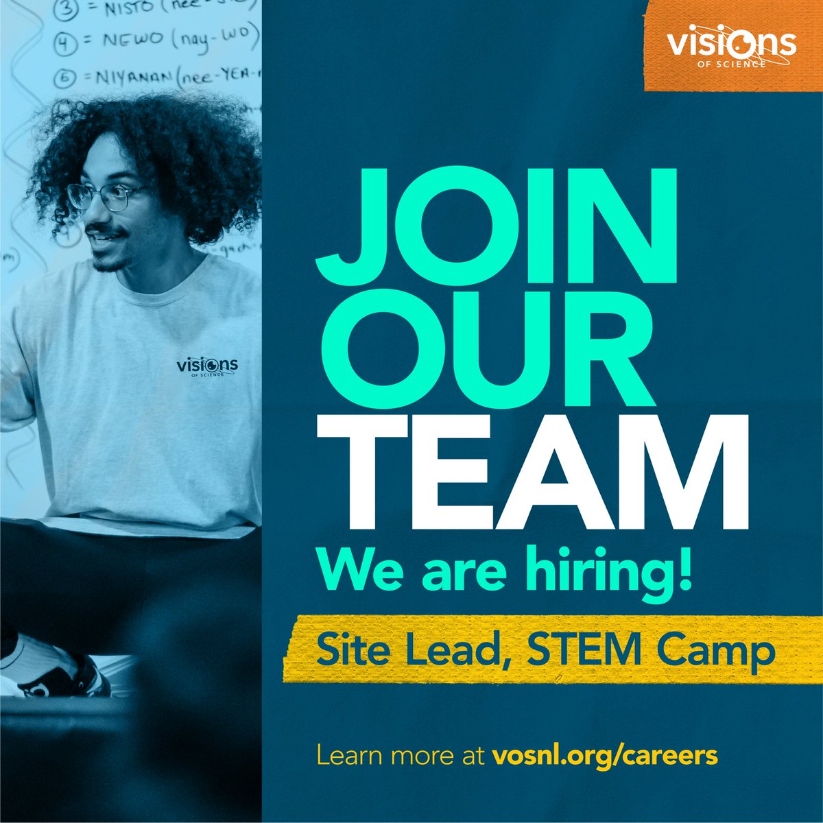 visionsofsci's tweet photo. Join Our Team! 🚀⁠
⁠
Are you interested in a meaningful and fun summer job? We are hiring program staff for our STEM Camps, STEM Workshops, and Youth Programs!
⁠
Check out the posting and apply by April 2nd at 11:59 PM!⁠
https://t.co/usWCEmOpoE https://t.co/4lfC7g2Boi
