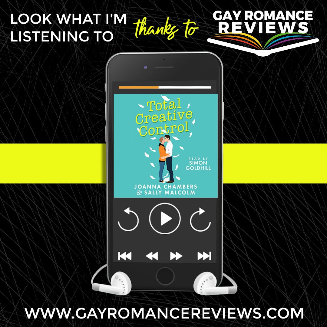 Check out the latest audio title the GRR team is reviewing! ★Total Creative Control, by Joanna Chambers & Sally Malcolm, narrated by Simon Goldhill ★ - - - #GayRomanceReviews #GRR #reviewer #ReviewTeam #audiobook #gayromance #mmromance #lgbtq #loveislove #pride #bragpic