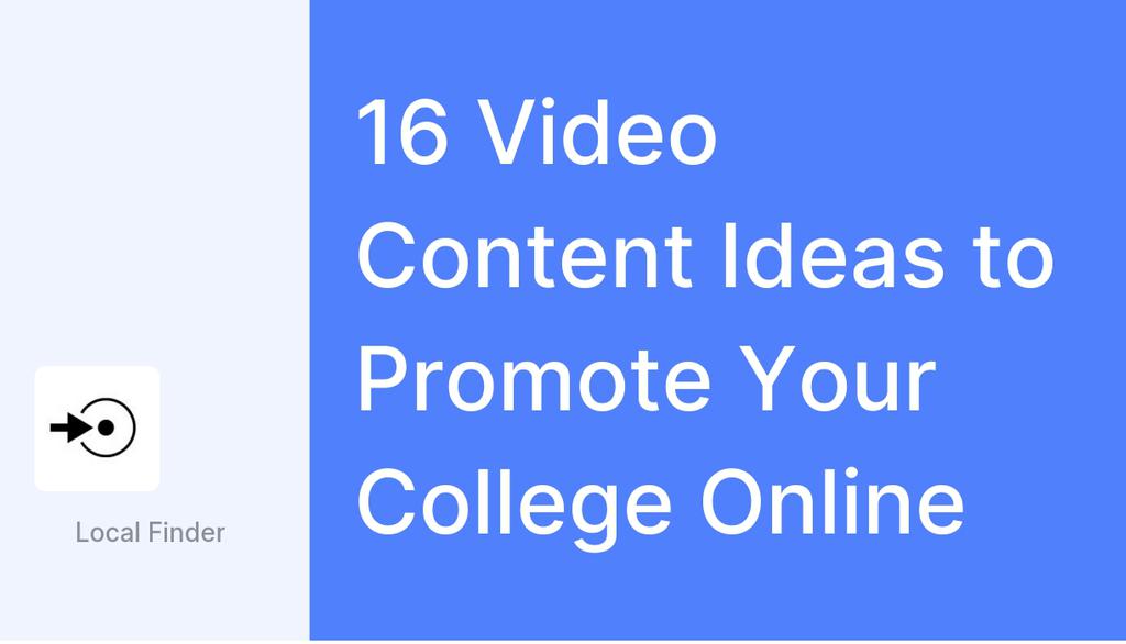 This video content can boost your university's image and entice prospective students from all over the world.

Read the full article: 16 Video Content Ideas to Promote Your College Online
▸ lttr.ai/9OEh

#ContentVideosPower #VideoContentIdeas #VideoContent