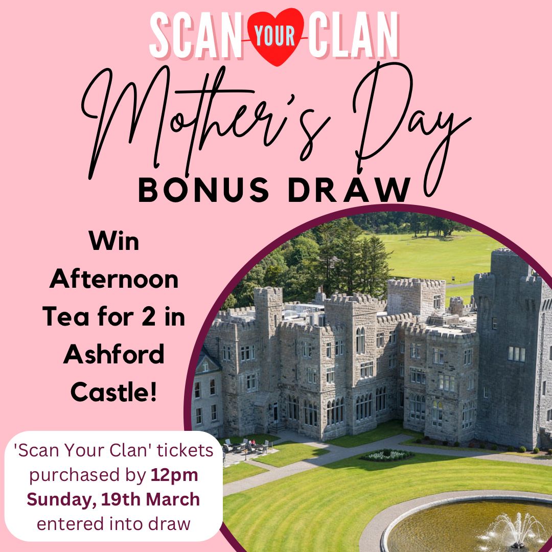 milltown_gaa's tweet photo. ⭐️⭐️⭐️ BONUS DRAW ⭐️⭐️⭐️
Enter our raffle this week for an extra chance to win! We have a fabulous prize of Afternoon Tea for 2 at @ashfordcastle All tickets purchased to date are entered. Buy your ticket here - https://t.co/ofPbp75IlA
#scanyourclan #MothersDay https://t.co/I13vnXdkMx