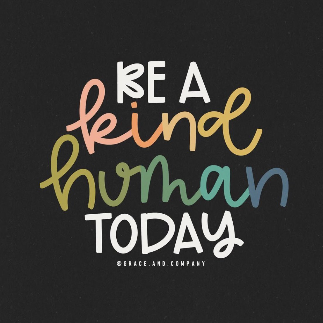Be a kind human. It feels good, helps others and inspires more kindness too 💕

Image: instagram.com/grace.and.comp…